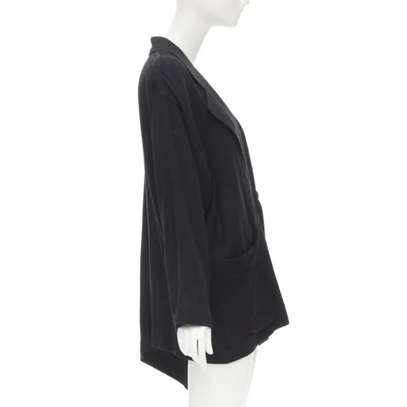 Comme Des Garcons Wide Cut Blazer Black Wool Never worn - Model View