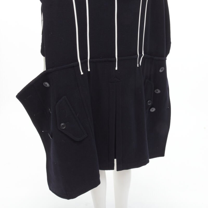 Comme Des Garcons Black Trompe Trench Coat - Image 10