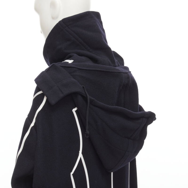 Comme Des Garcons Black Trompe Trench Coat - Image 11