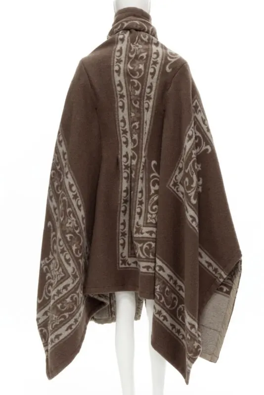 Comme des Garçons Brown Wool Cocoon Coat Brown Wool Never worn - Box View