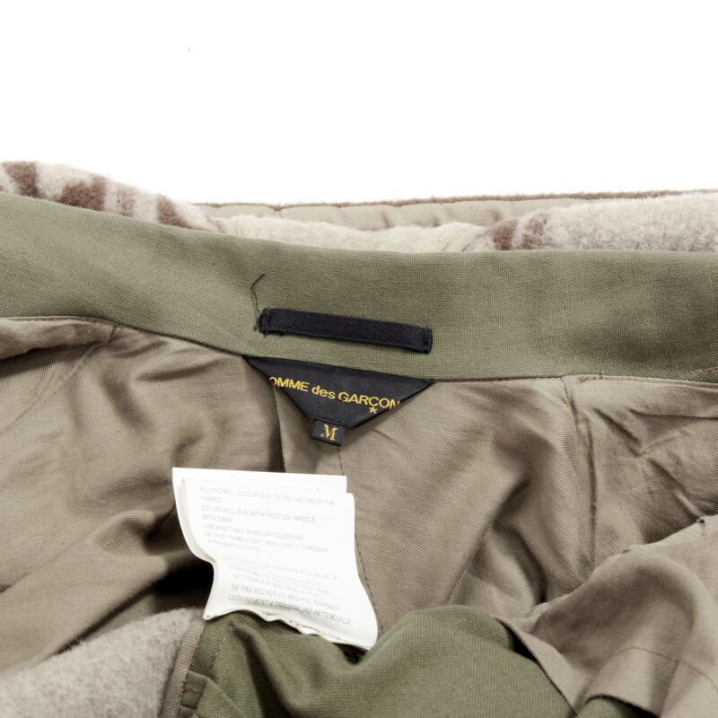 Comme Des Garcons Brown Wool Cocoon Coat - Image 13