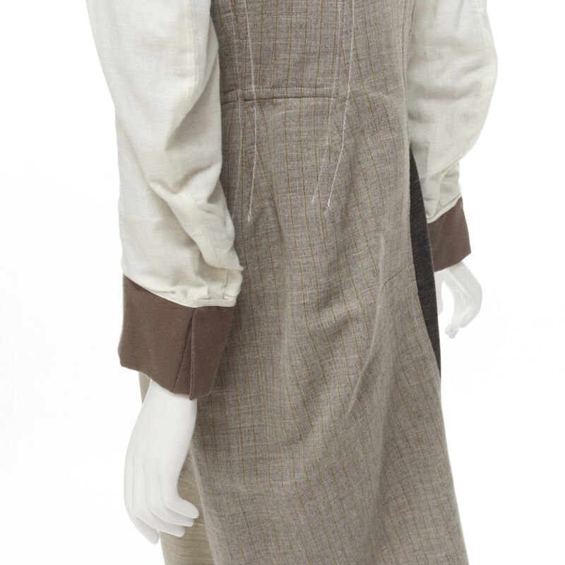 Comme Des Garcons Patchwork Bias Wool Coat - Image 11