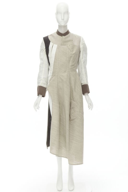 Comme Des Garcons Patchwork Bias Wool Coat - Image 13