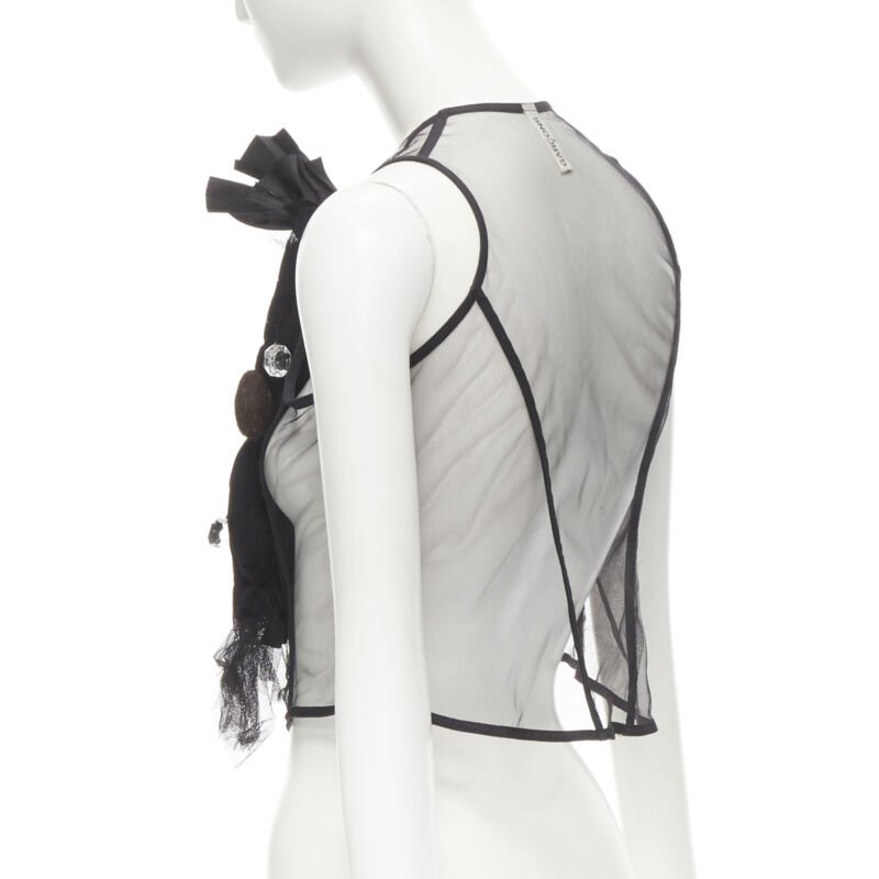 Comme Des Garcons Crystal Felt Vest - Detail 1