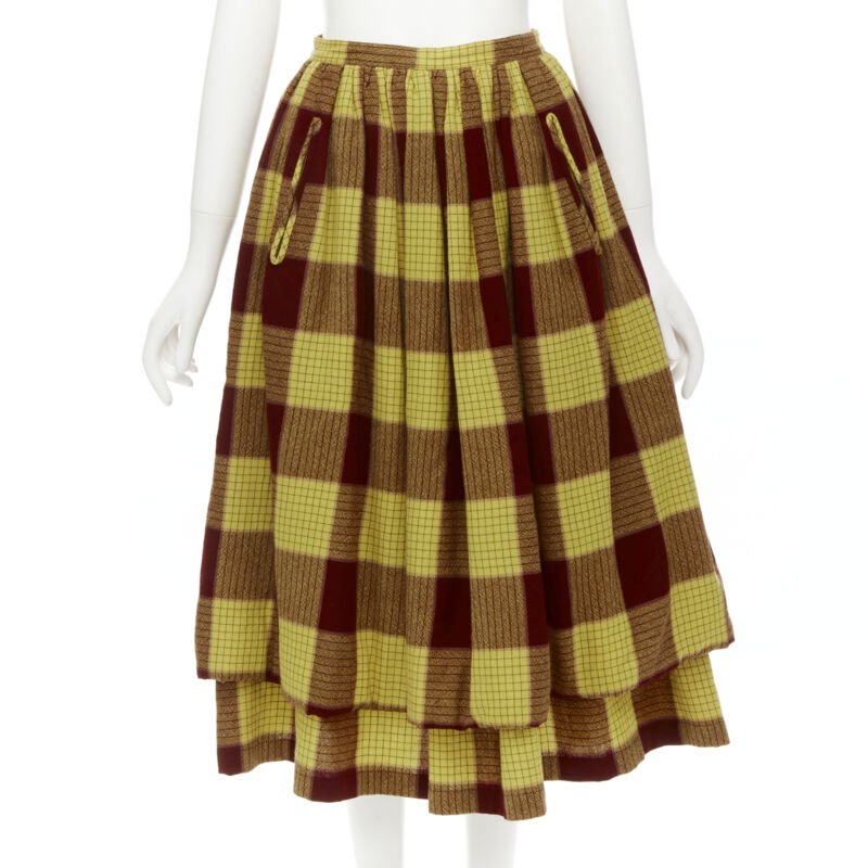 Comme Des Garcons Checked Skirt Set - Image 10