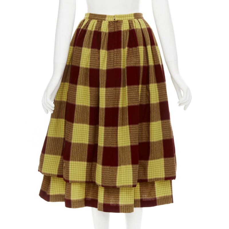 Comme Des Garcons Checked Skirt Set - Image 11