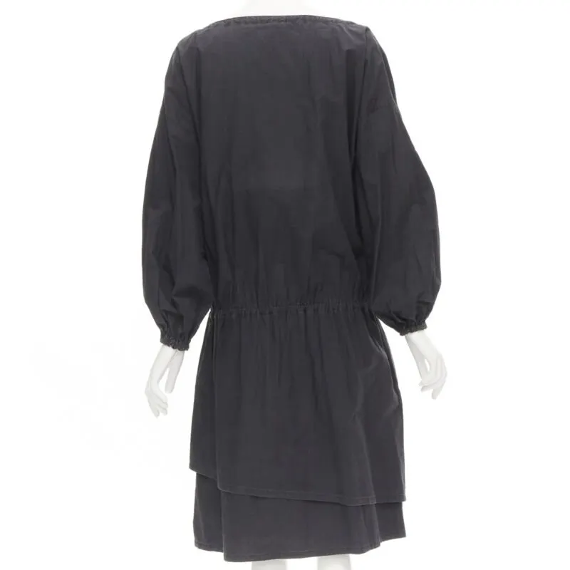 Comme Des Garcons Beggar Bishop Dress Grey Cotton Very good - Box View
