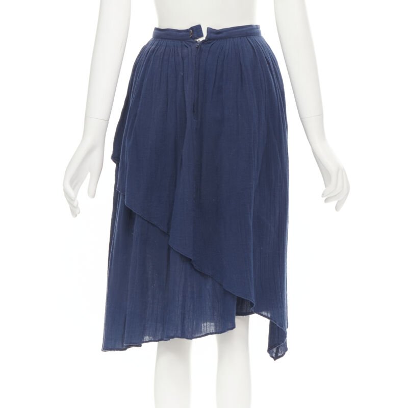 Comme Des Garcons Waterfall Draped Skirt - Side view
