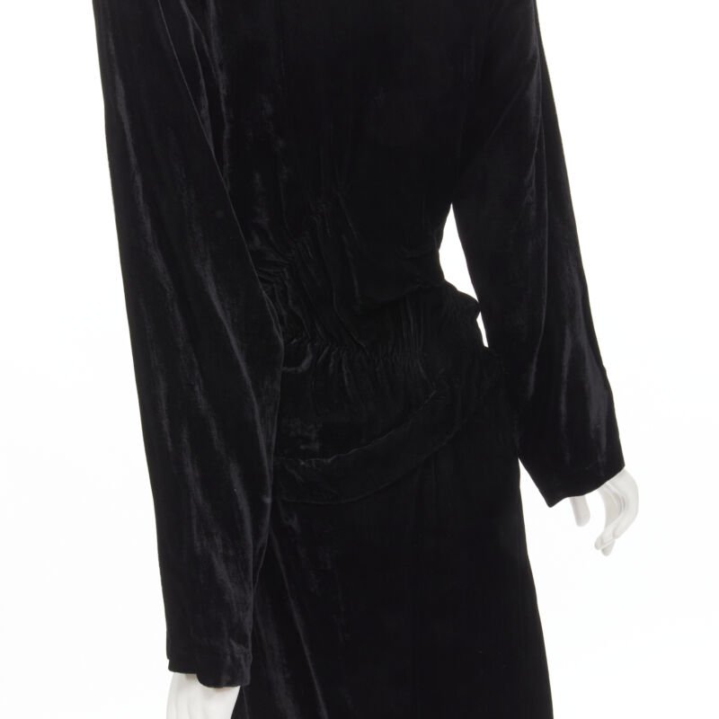Comme Des Garcons Velvet Shirred Dress - Image 10