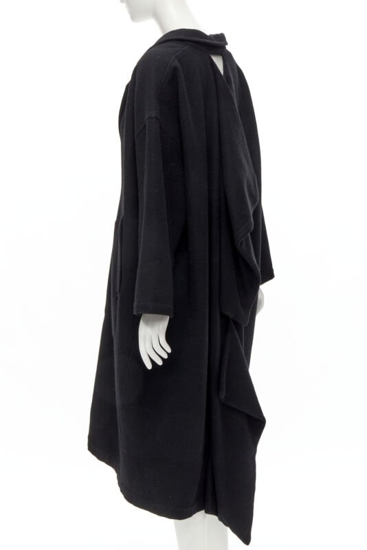 Comme Des Garcons Dinosaur Draped Wool Coat