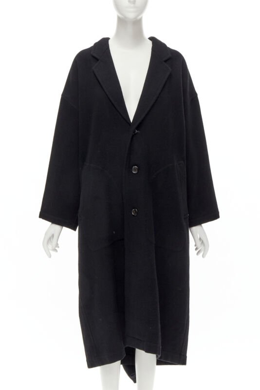 Comme Des Garcons Dinosaur Draped Wool Coat - Image 6