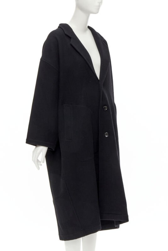 Comme Des Garcons Dinosaur Draped Wool Coat - 4