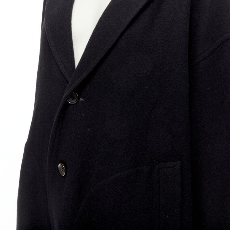 Comme Des Garcons Dinosaur Draped Wool Coat - Detail 2