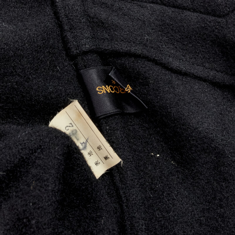 Comme Des Garcons Dinosaur Draped Wool Coat - Image 11