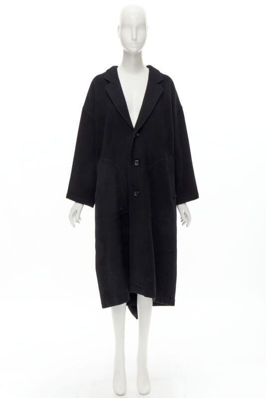 Comme Des Garcons Dinosaur Draped Wool Coat - Image 12
