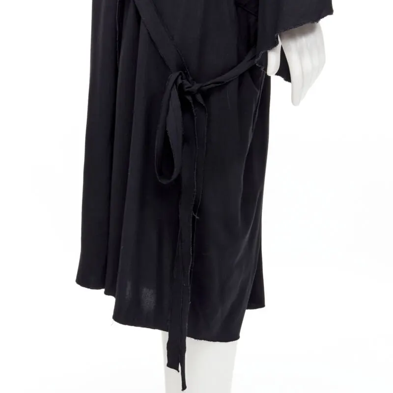 Comme des Garçons Wrap Kimono Dress Black Polyester Never worn - Back View