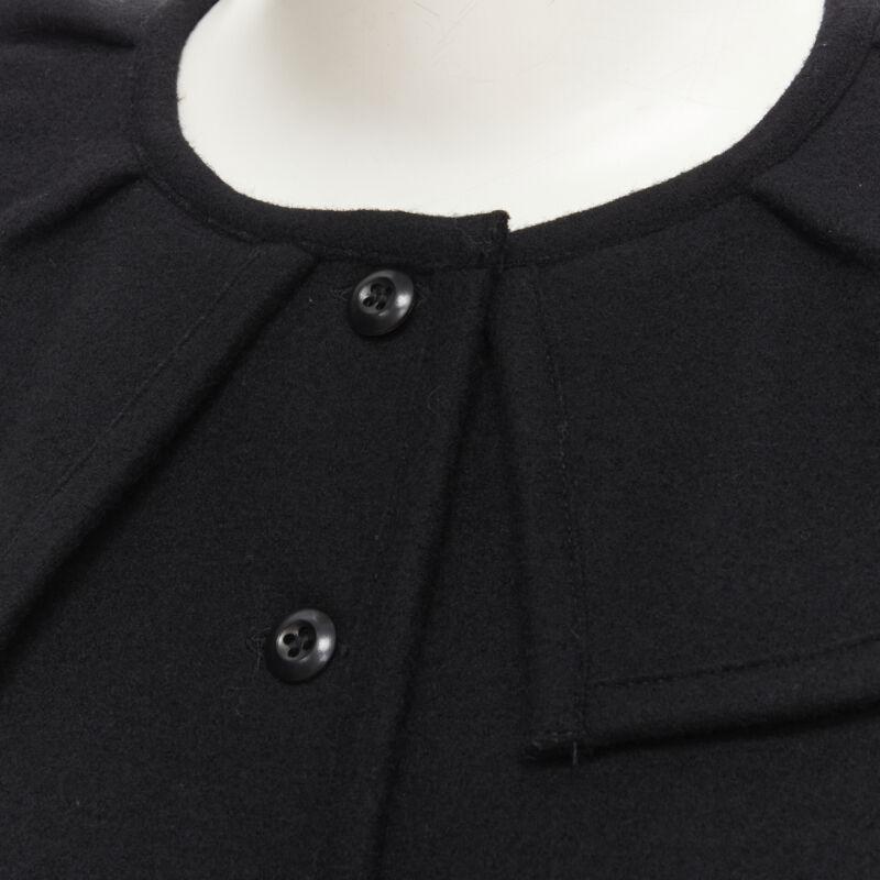 Comme Des Garcons Felt Peplum Top - Back view