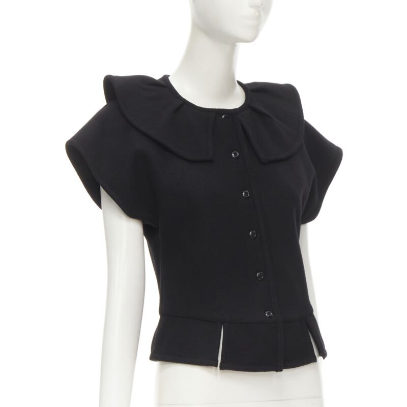 Comme Des Garcons Felt Peplum Top - Image 6