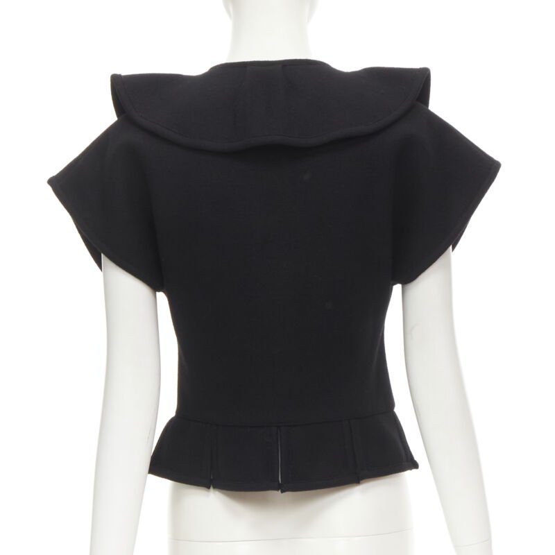 Comme Des Garcons Felt Peplum Top - Side view