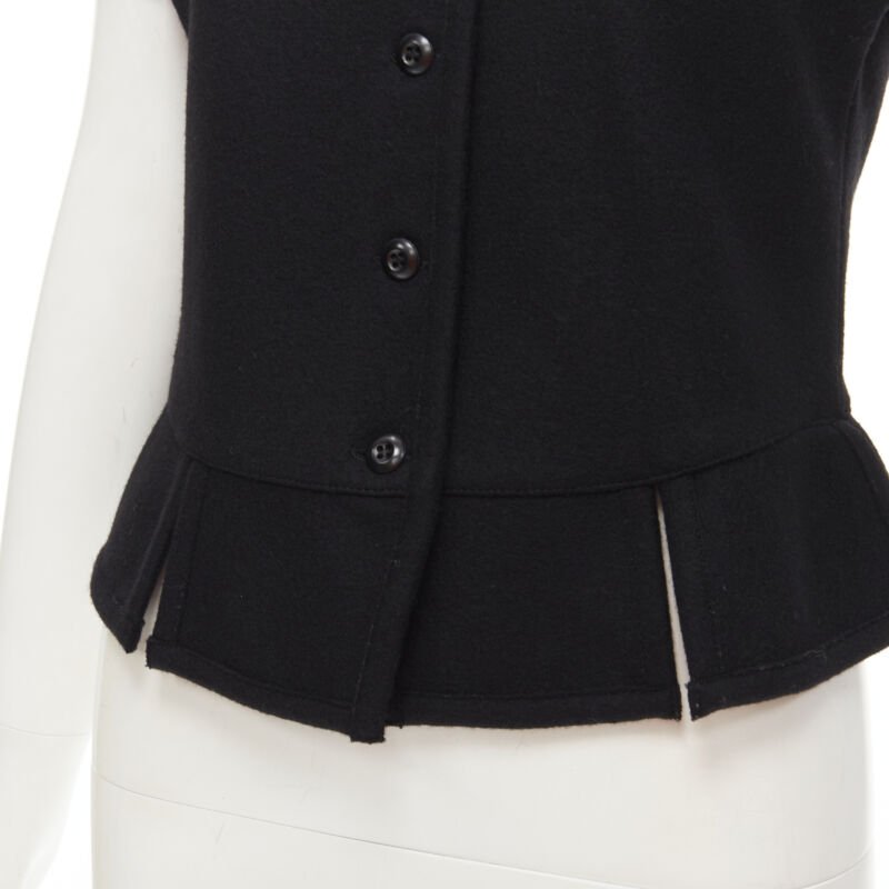 Comme Des Garcons Felt Peplum Top - Image 11