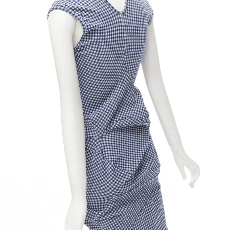 Comme Des Garcons Lumps Bumps Dress Blue Polyester Never worn - Back View