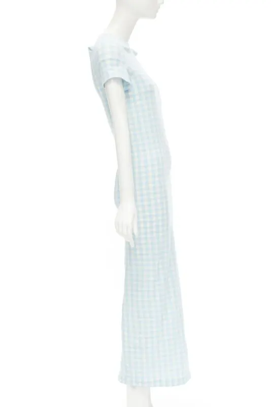 Comme Des Garcons Lumps Bumps Dress Blue Polyamide Never worn - Model View