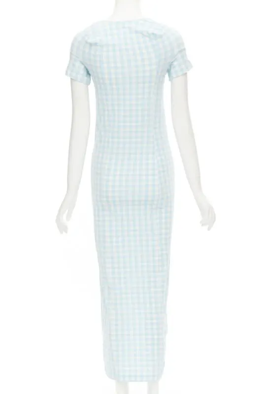 Comme Des Garcons Lumps Bumps Dress Blue Polyamide Never worn - Box View