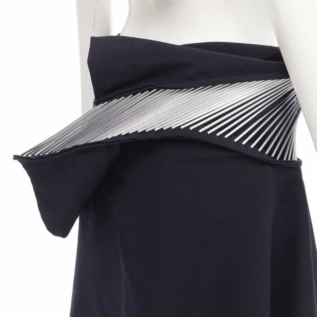Junya Watanabe Metal Midi Skirt - Back view