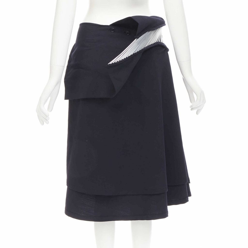Junya Watanabe Metal Midi Skirt - Side view