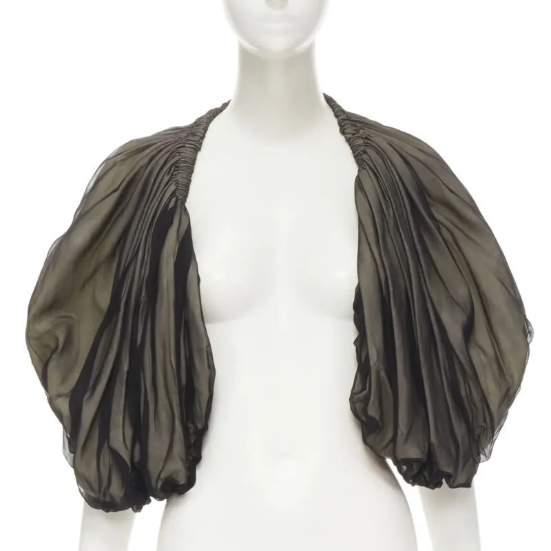 Comme Des Garcons Voluminous Shrug Black Polyester Very good - Front View