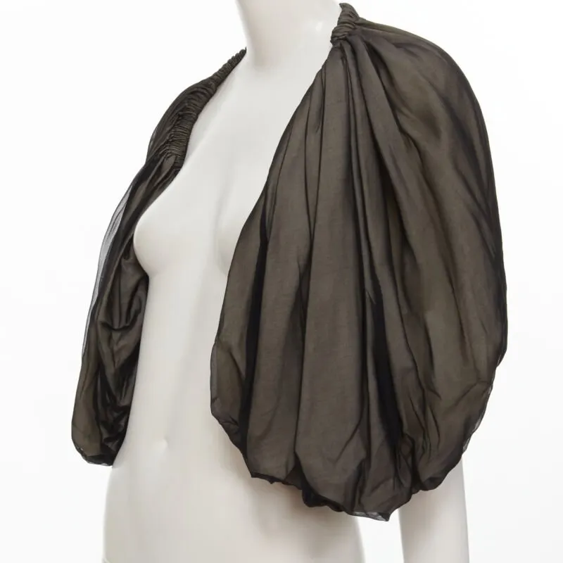 Comme Des Garcons Voluminous Shrug Black Polyester Very good - Back View