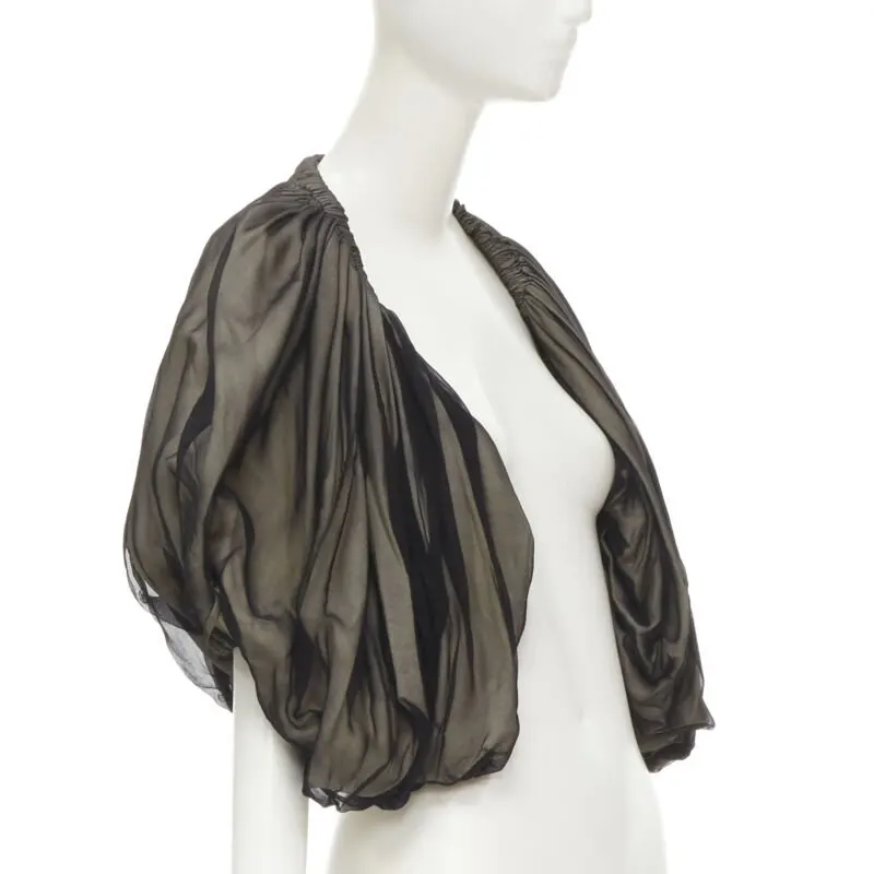 Comme Des Garcons Voluminous Shrug Black Polyester Very good - Inside View