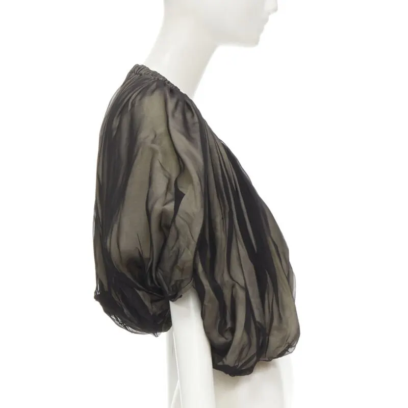 Comme Des Garcons Voluminous Shrug Black Polyester Very good - Model View