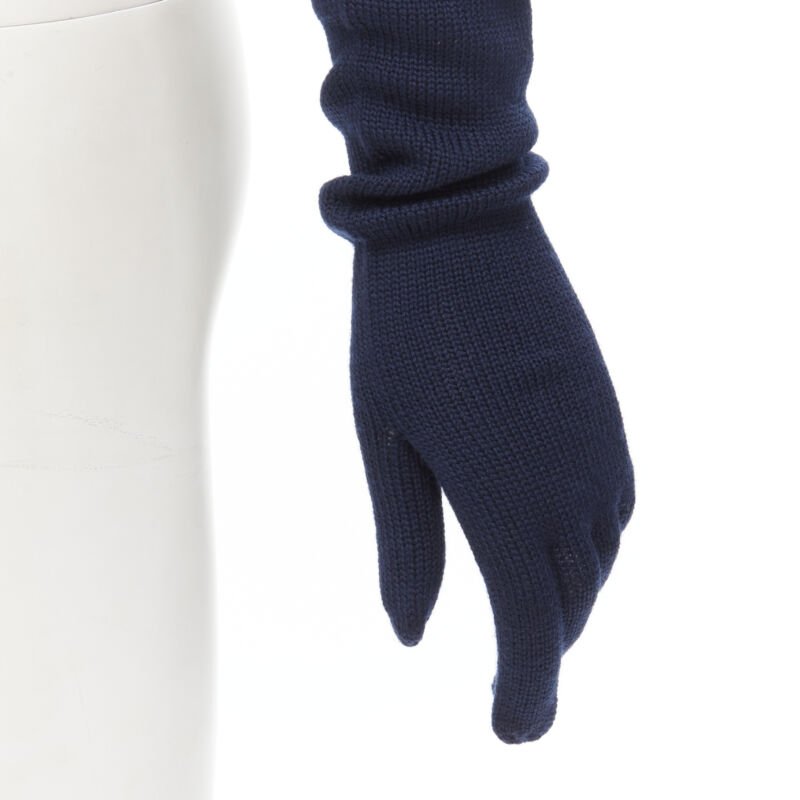 Comme Des Garcons Shearling Fur Gloves - Back view