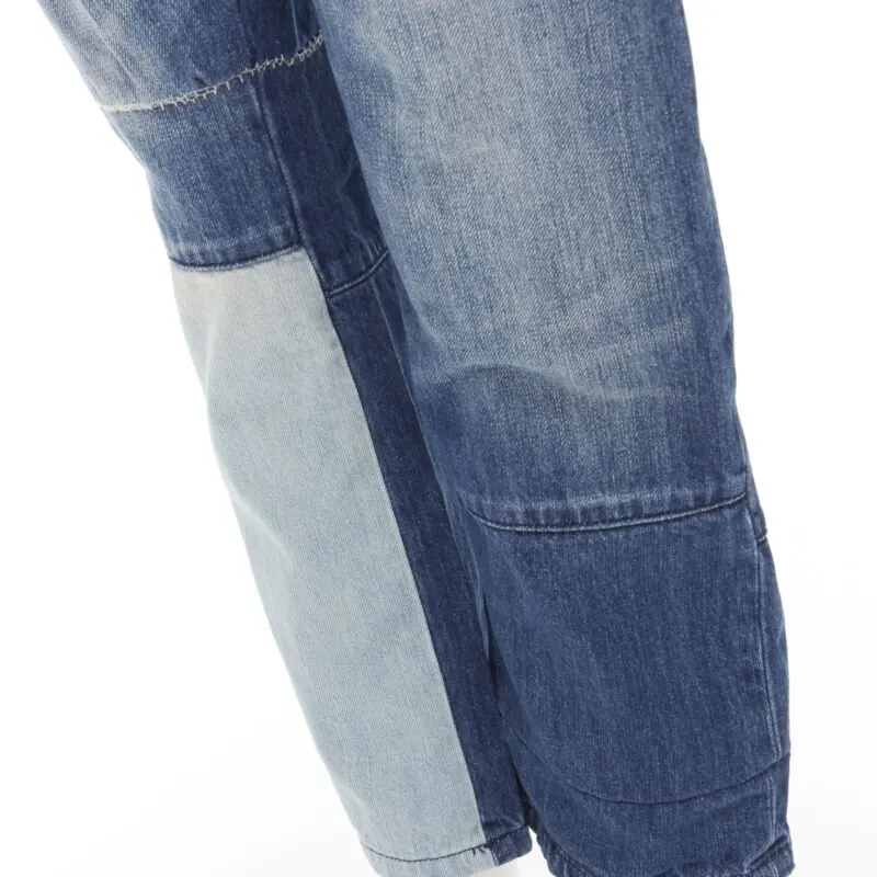 Maison Martin Margiela Deconstructed Patch Jeans Blue Cotton Never worn - Back View
