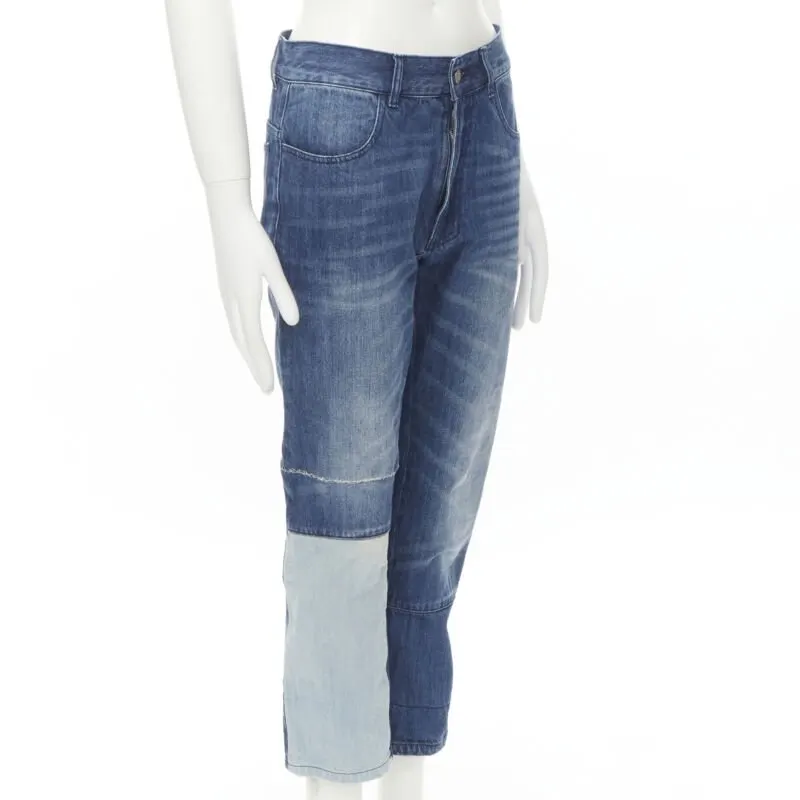 Maison Martin Margiela Deconstructed Patch Jeans Blue Cotton Never worn - Inside View