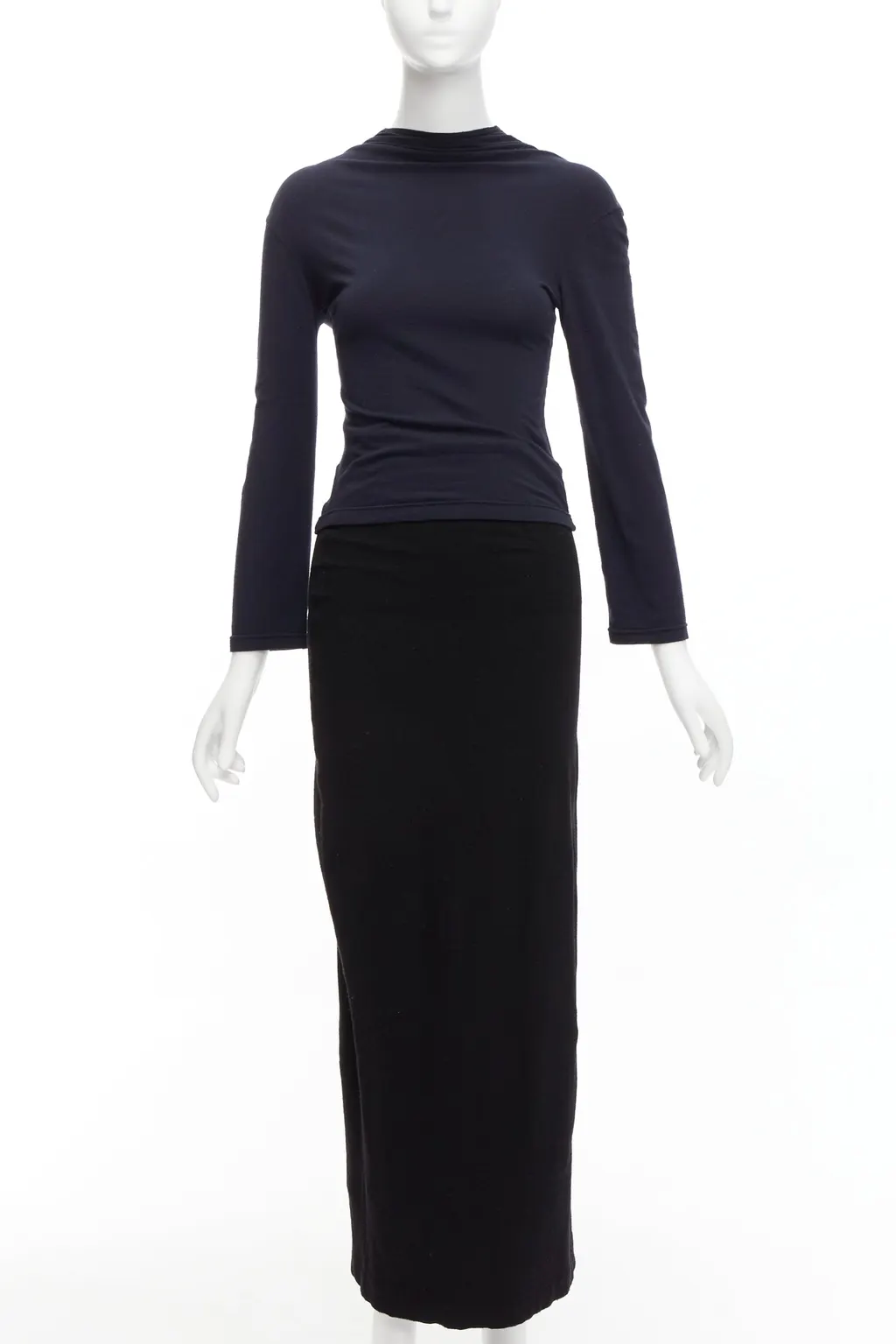 Comme Des Garcons Padded Gathered Skirt Black Polyester Good - Front View