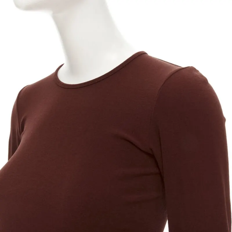 Comme Des Garcons Crew Knit Top Brown Never worn - Back View