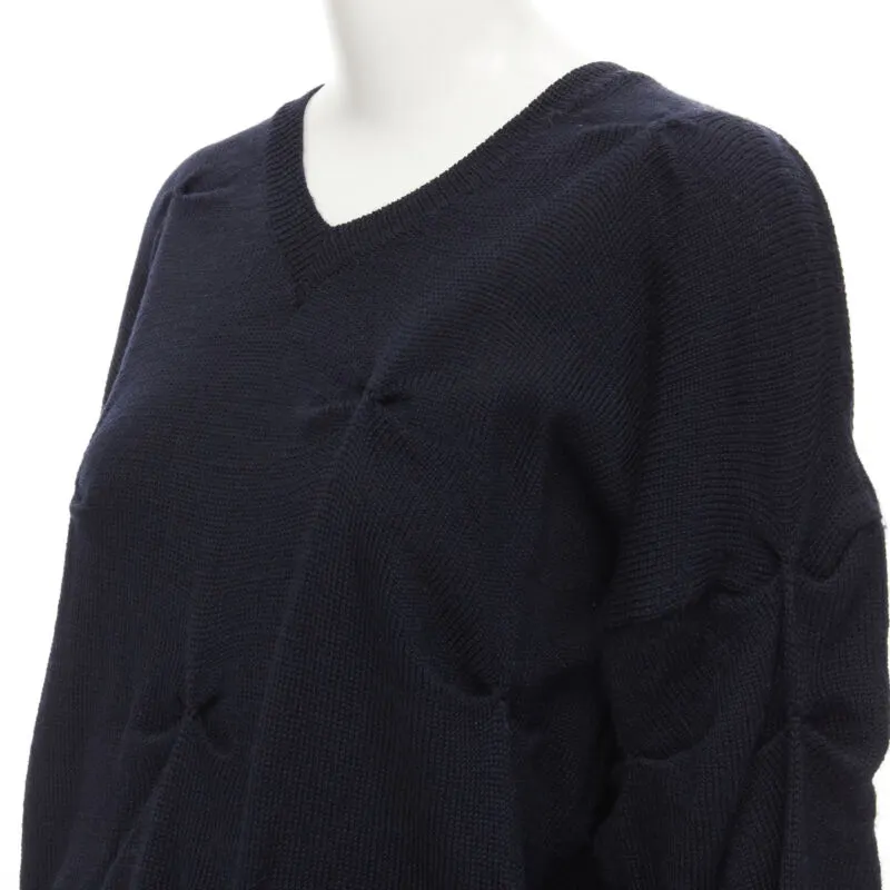 Comme Des Garcons Pinched Bow Sweater Black Wool Very good - Back View