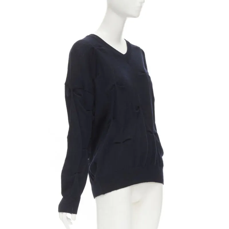 Comme Des Garcons Pinched Bow Sweater Black Wool Very good - Inside View