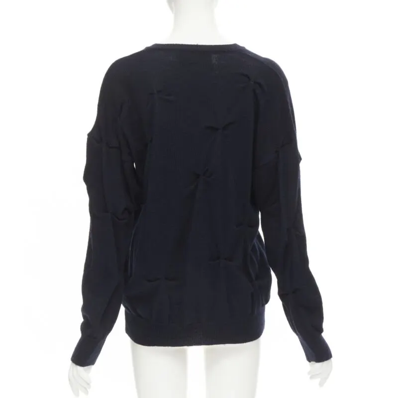 Comme Des Garcons Pinched Bow Sweater Black Wool Very good - Box View