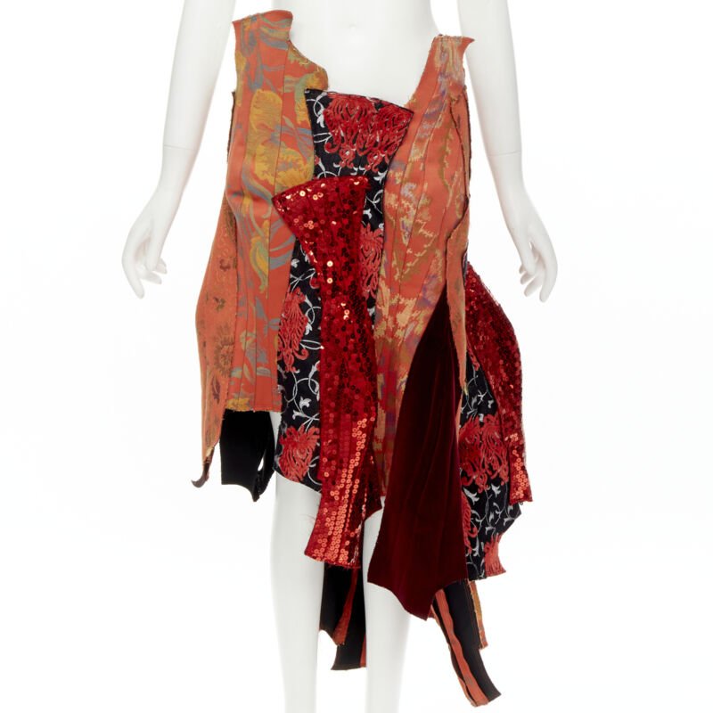 Comme Des Garcons Jacquard Devore Skirt