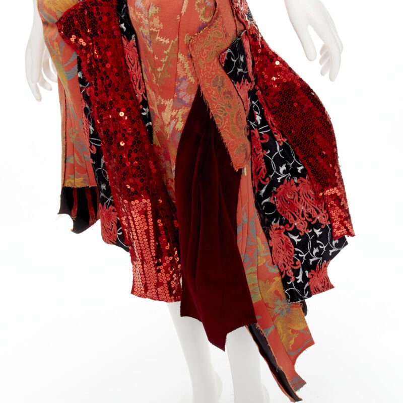 Comme Des Garcons Jacquard Devore Skirt - Back view