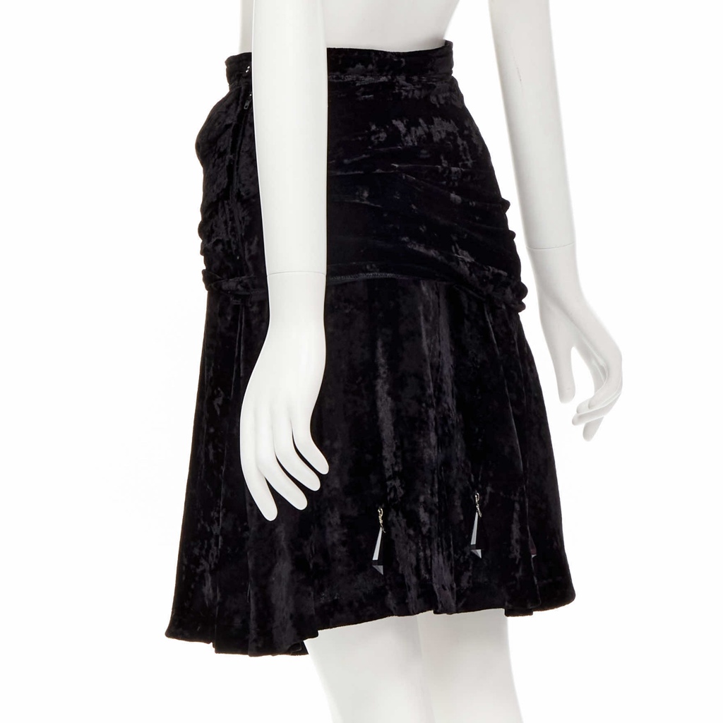Comme Des Garcons Velvet Crystal Skirt - Detail 1