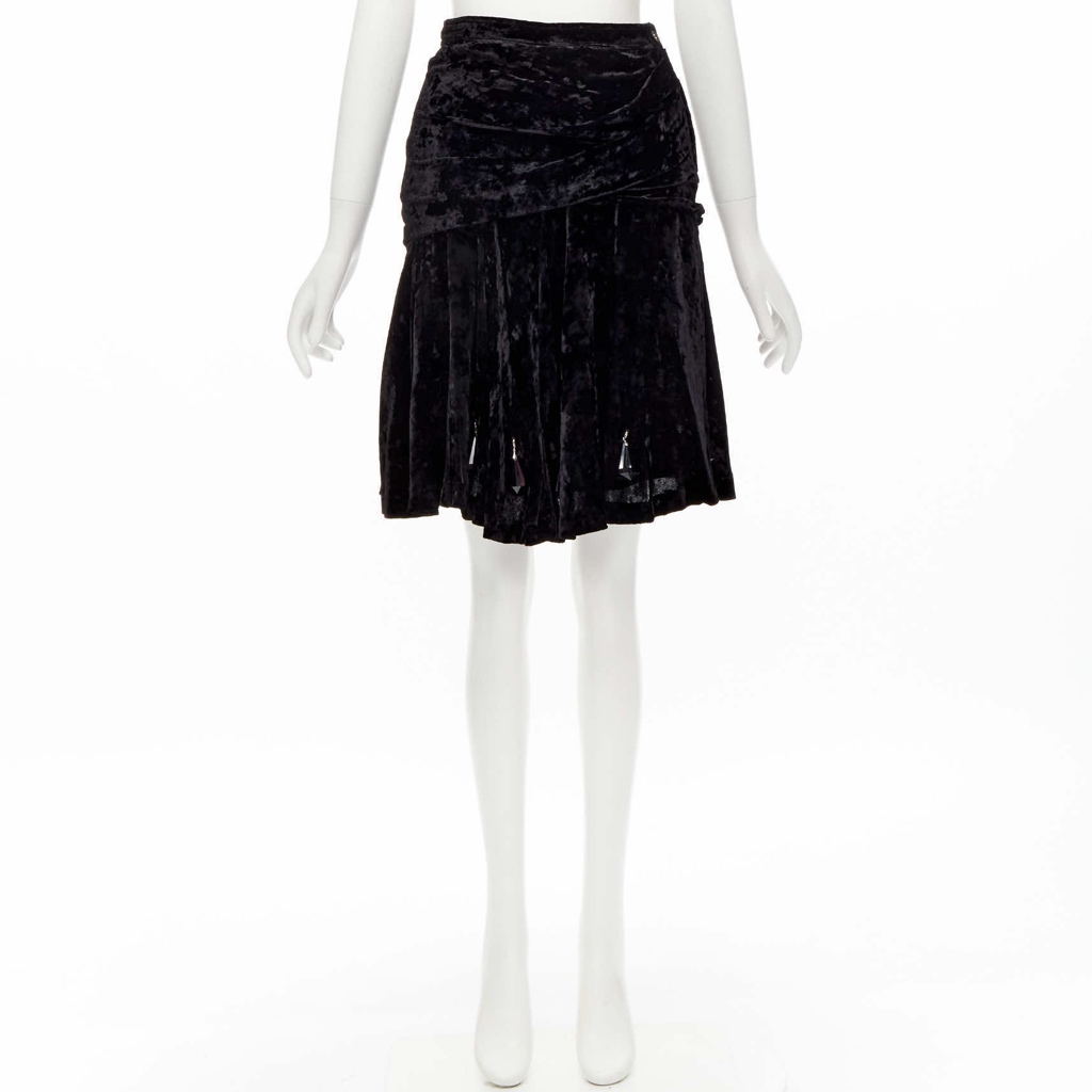 Comme Des Garcons Velvet Crystal Skirt - Image 11