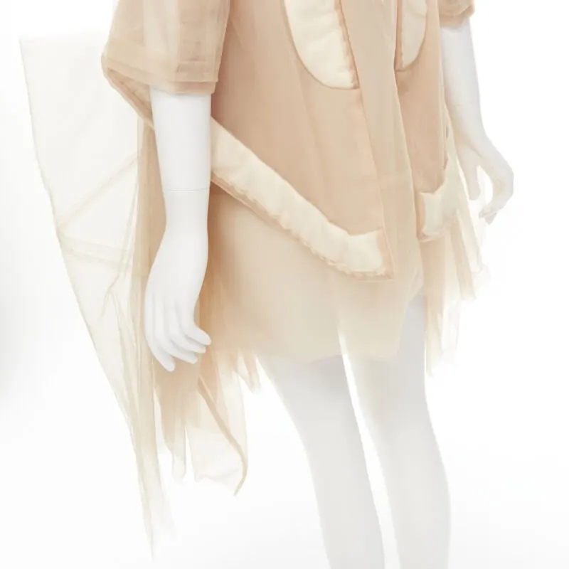Comme Des Garcons Sheer Long Jacket Beige Never worn - Back View