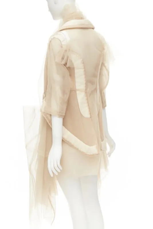Comme Des Garcons Sheer Long Jacket Beige Never worn - Box View
