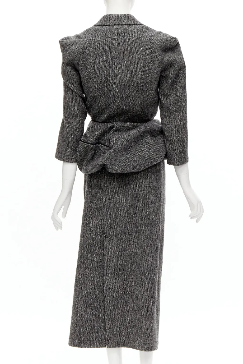 Junya Watanabe Convertible Blazer Dress Grey Wool Never worn - Box View