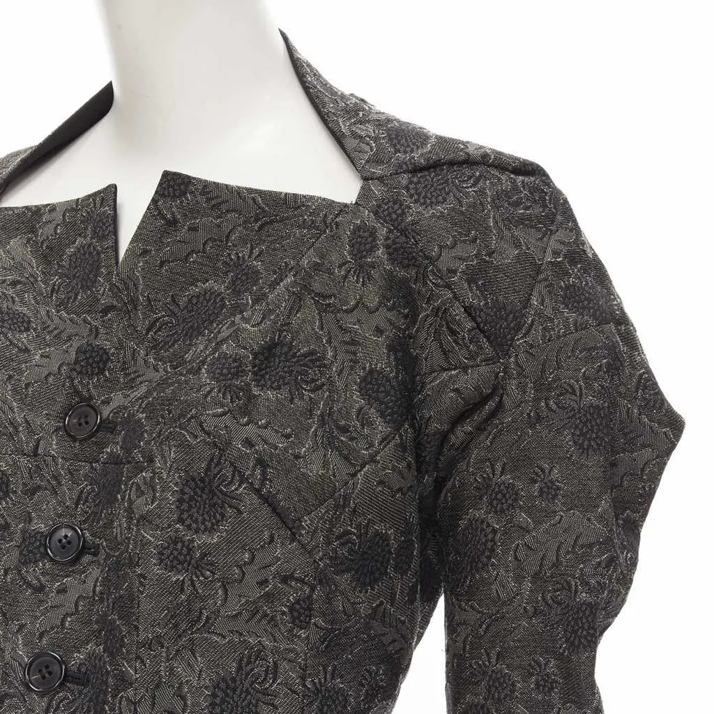 Junya Watanabe Lace Jacquard Jacket Grey Wool Never worn - Box View