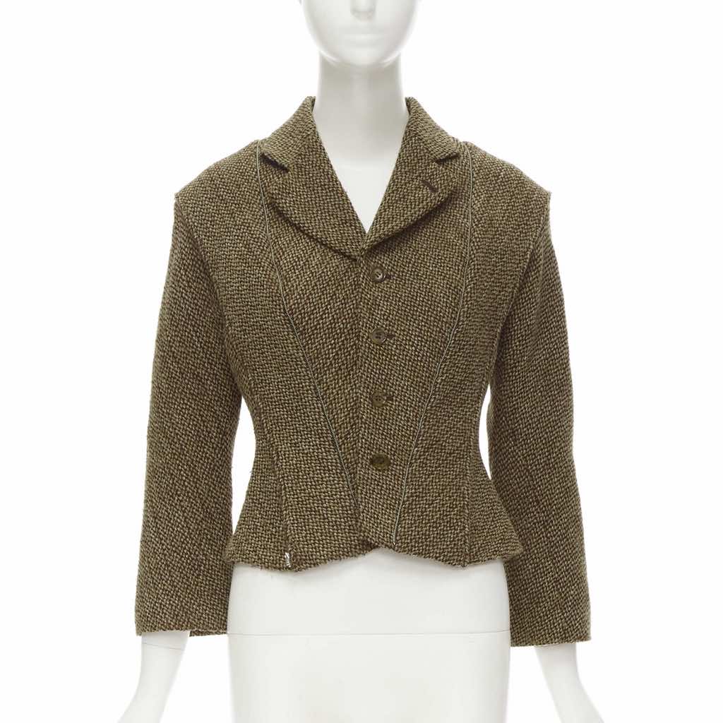 Junya Watanabe Tweed Transformable Jacket - Back view